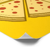 Pizza Vinyl Poster (Hoek)