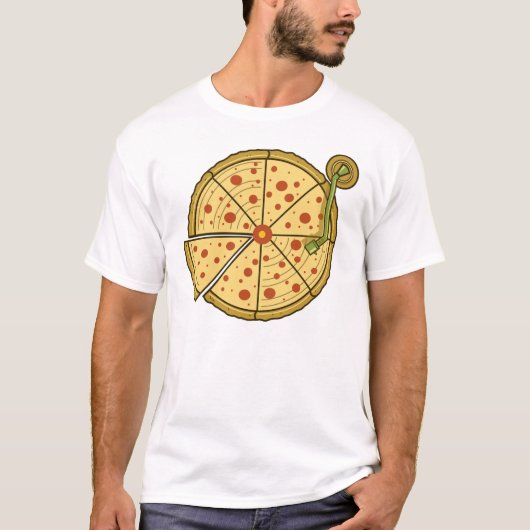 Pizza Vinyl T-shirt (Voorkant)