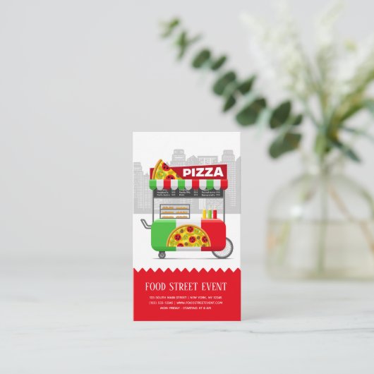 Pizza Visitekaartje (Staand voorkant)