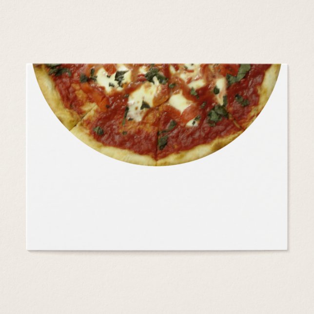 Pizza. Visitekaartje (Voorkant)