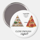 Pizza Voedsel Piramide Magneet (Voorkant / Achterkant)