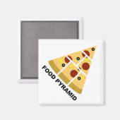 Pizza Voedselpiramide Grappige Koelkastmagneet Magneet (Voorkant / Achterkant)