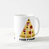 Pizza Voedselpiramide Grappige Mok of Reis Mok (Voorkant rechts)