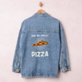 Pizza voor mannen Kinder Italiaans Pizza Slice Denim Jacket (Hangar)