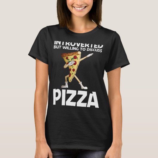 Pizza voor mannen Pizza Slice Italiaans eten T-shirt (Voorkant)