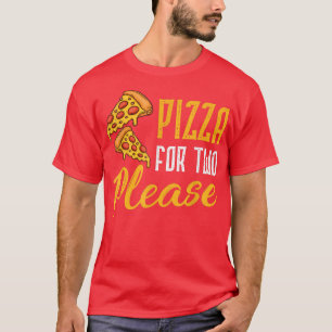 Pizza voor twee tabletten t-shirt
