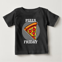 Pizza Vrijdag Design - Baby Fine Jersey T-Shirt