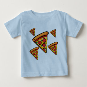 Pizza Vrijdag Design - Baby Fine Jersey T-Shirt