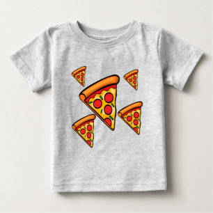 Pizza Vrijdag Design - Baby Fine Jersey T-Shirt
