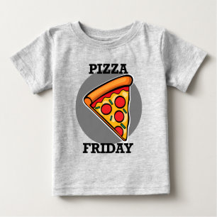Pizza Vrijdag Design - Baby Fine Jersey T-Shirt