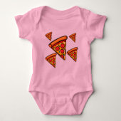 Pizza Vrijdag Design - Baby Jersey Bodysuit (Voorkant)