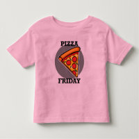 Pizza Vrijdag Design - Toddler Fine Jersey T-Shirt