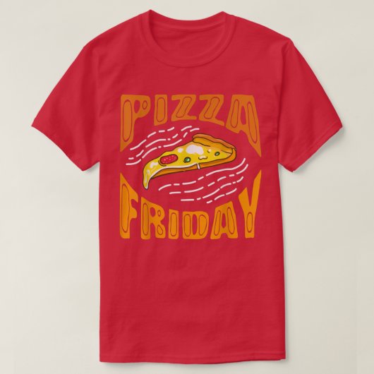Pizza Vrijdag Pizza Lover649 T-shirt (Design voorkant)