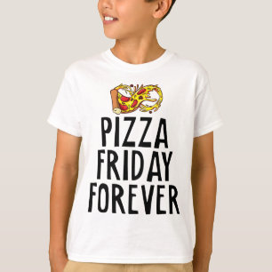 Pizza vrijdag voor altijd Cheesy Party Night Foodi T-shirt