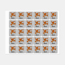 Pizza-vrijdagontwerp - Etiket voor kleine vierkant