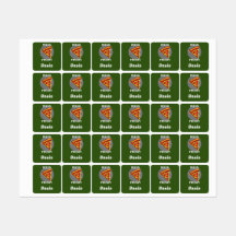 Pizza-vrijdagontwerp - Etiket voor kleine vierkant