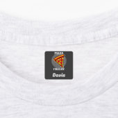 Pizza-vrijdagontwerp - Etiket voor kleine vierkant Labels (Aangebracht)