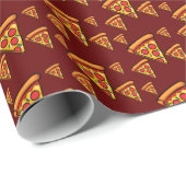 Pizza-vrijdagontwerp - Matte Wrapping Paper Cadeaupapier (Rol Hoek)