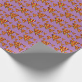 Pizza-vrijdagontwerp - Matte Wrapping Paper Cadeaupapier (Hoek)