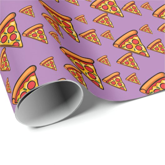 Pizza-vrijdagontwerp - Matte Wrapping Paper Cadeaupapier (Rol Hoek)