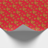 Pizza-vrijdagontwerp - Matte Wrapping Paper Cadeaupapier (Hoek)