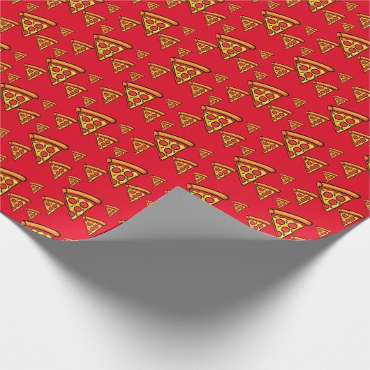 Pizza-vrijdagontwerp - Matte Wrapping Paper Cadeaupapier (Hoek)