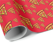 Pizza-vrijdagontwerp - Matte Wrapping Paper Cadeaupapier (Rol Hoek)