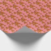 Pizza-vrijdagontwerp - Matte Wrapping Paper Cadeaupapier (Hoek)