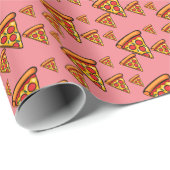 Pizza-vrijdagontwerp - Matte Wrapping Paper Cadeaupapier (Rol Hoek)