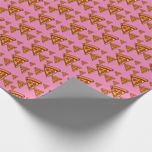 Pizza-vrijdagontwerp - Matte Wrapping Paper Cadeaupapier (Hoek)