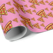 Pizza-vrijdagontwerp - Matte Wrapping Paper Cadeaupapier (Rol Hoek)