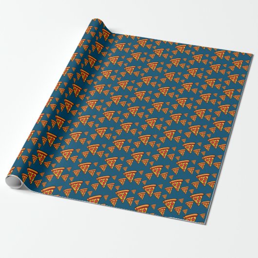 Pizza-vrijdagontwerp - Matte Wrapping Paper Cadeaupapier (Uitgerold)