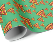 Pizza-vrijdagontwerp - Matte Wrapping Paper Cadeaupapier (Rol Hoek)