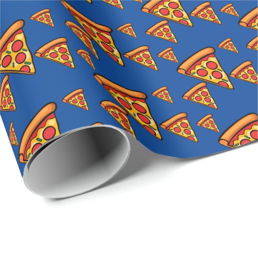 Pizza-vrijdagontwerp - Matte Wrapping Paper Cadeaupapier (Rol Hoek)