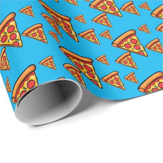 Pizza-vrijdagontwerp - Matte Wrapping Paper Cadeaupapier (Rol Hoek)