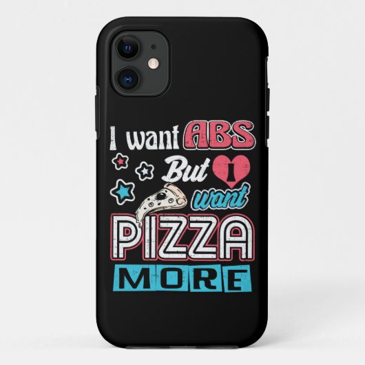 Pizza vs ABS - Bulking Dieet - Grappige Carbs Nieu Case-Mate iPhone Case (Achterkant)