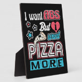 Pizza vs ABS - Bulking Dieet - Grappige Carbs Nieu Fotoplaat (Zijkant)