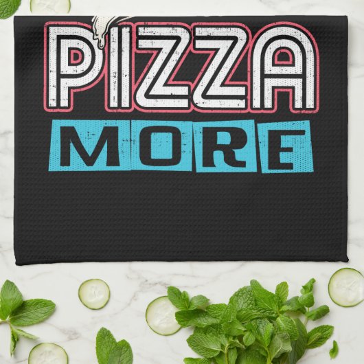 Pizza vs ABS - Bulking Dieet - Grappige Carbs Nieu Theedoek (Gevouwen)