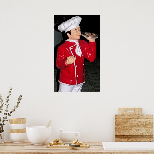 Pizza Waiter Poster (Keuken)
