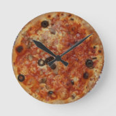 Pizza Wall Clock Ronde Klok (Voorkant)