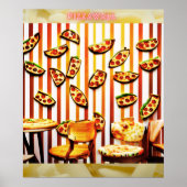 Pizza Wall Fantasy Pizzeria Poster (Voorkant)