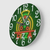 Pizza wandklok (Hoek)