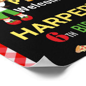Pizza-welkomstfeest Italiaans verjaardagsfeest Poster (Hoek)