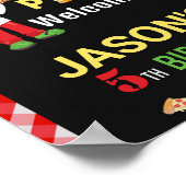 Pizza welkomstfeest Pizza kookfeest Poster (Hoek)