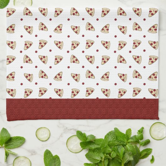 Pizza White Kitchen Towel Theedoek (Gevouwen)
