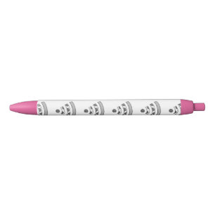 PIZZA WI FI Roze strip, zwarte inkt Pen