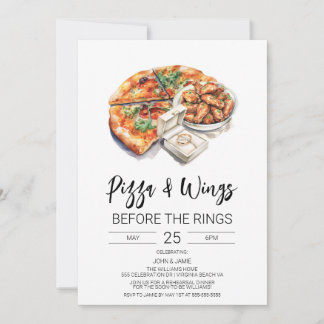 Pizza & Wings Before The Rings Uitnodiging