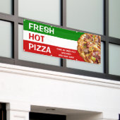 Pizza Winkel Italiaanse vlag Pizza Pic Larg person Spandoek (Buitenkant Gebouw)
