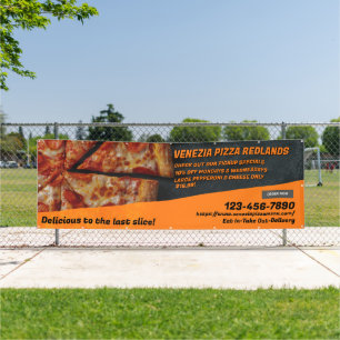 Pizza winkel pepperoni kaas aanpassen Adverteer Spandoek