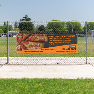 Pizza winkel pepperoni kaas reclame aanpassen spandoek